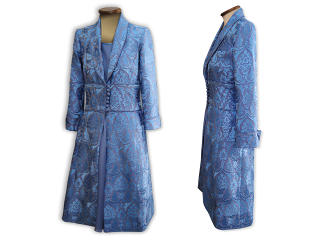 Handmade designer blue coat
